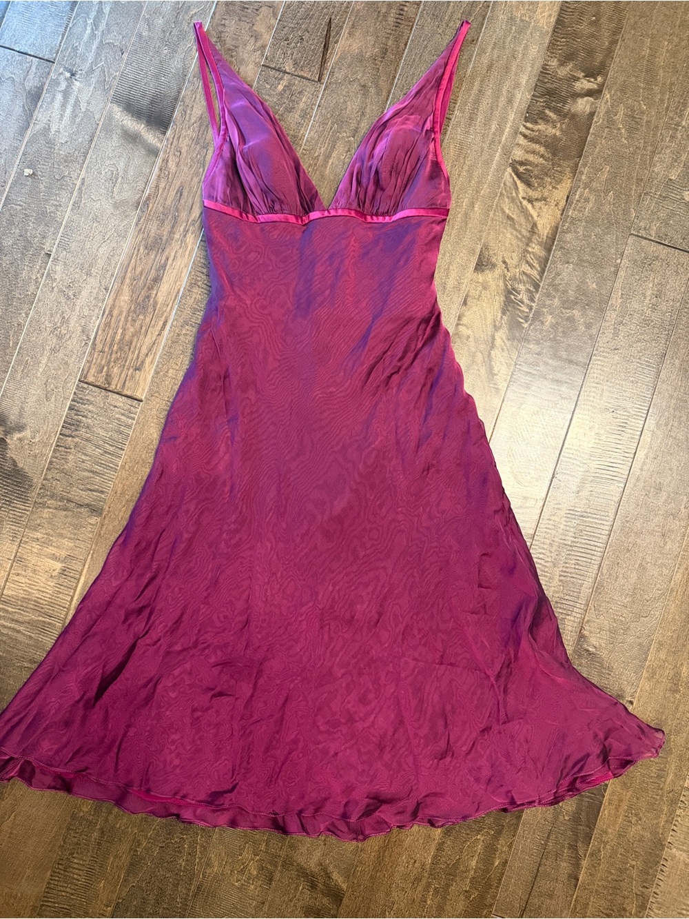 Silky Wine Magenta Dress Lining